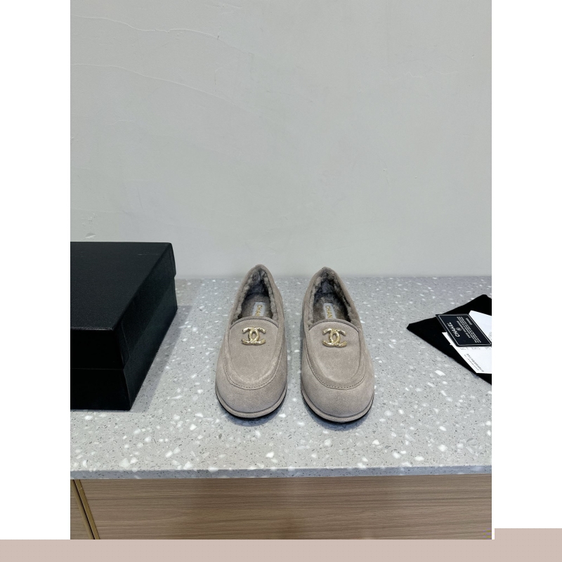 Ch*el leather shoes